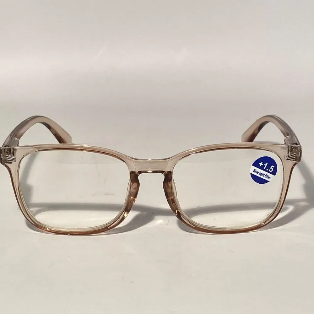 1510 Colette 1.5 Taupe Reading Glasses Soft Butterfly Readers NWT